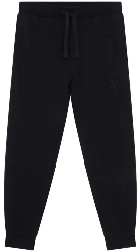 Lyle and Scott Mens Script Embroidery Jogger Jet Black