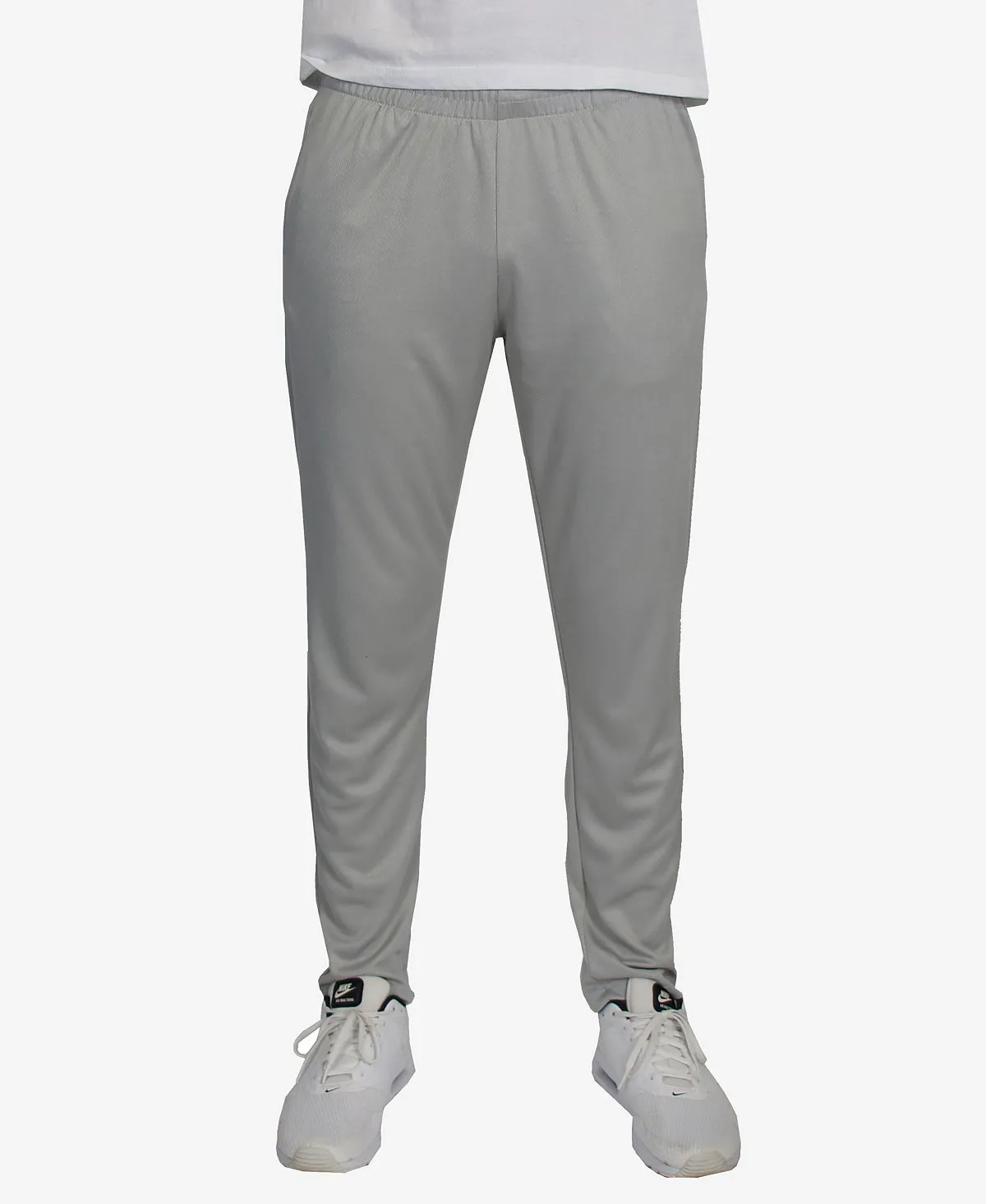 Men's moisture-wicking dry fit active Galaxy By Harvic sweatpants, silver