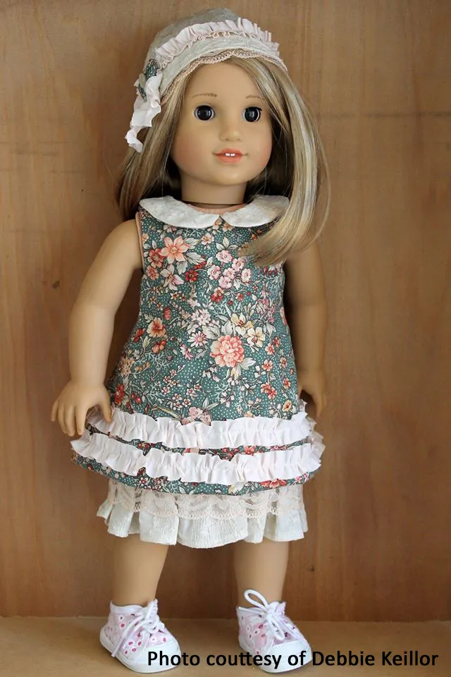 Mori Girl Collared Dress 18 Inch Doll Sewing Pattern