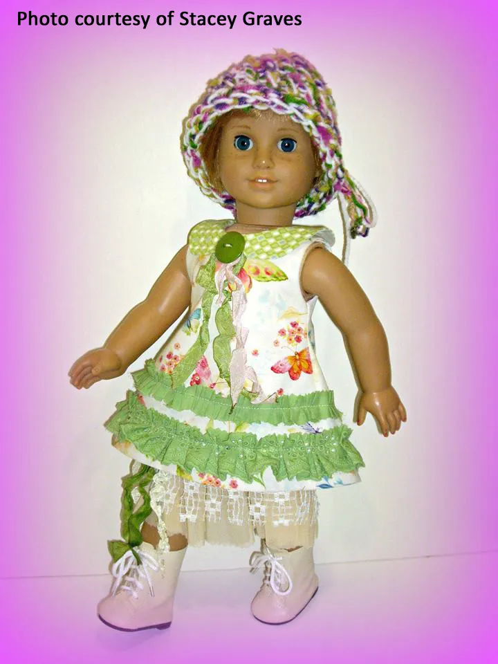 Mori Girl Collared Dress 18 Inch Doll Sewing Pattern