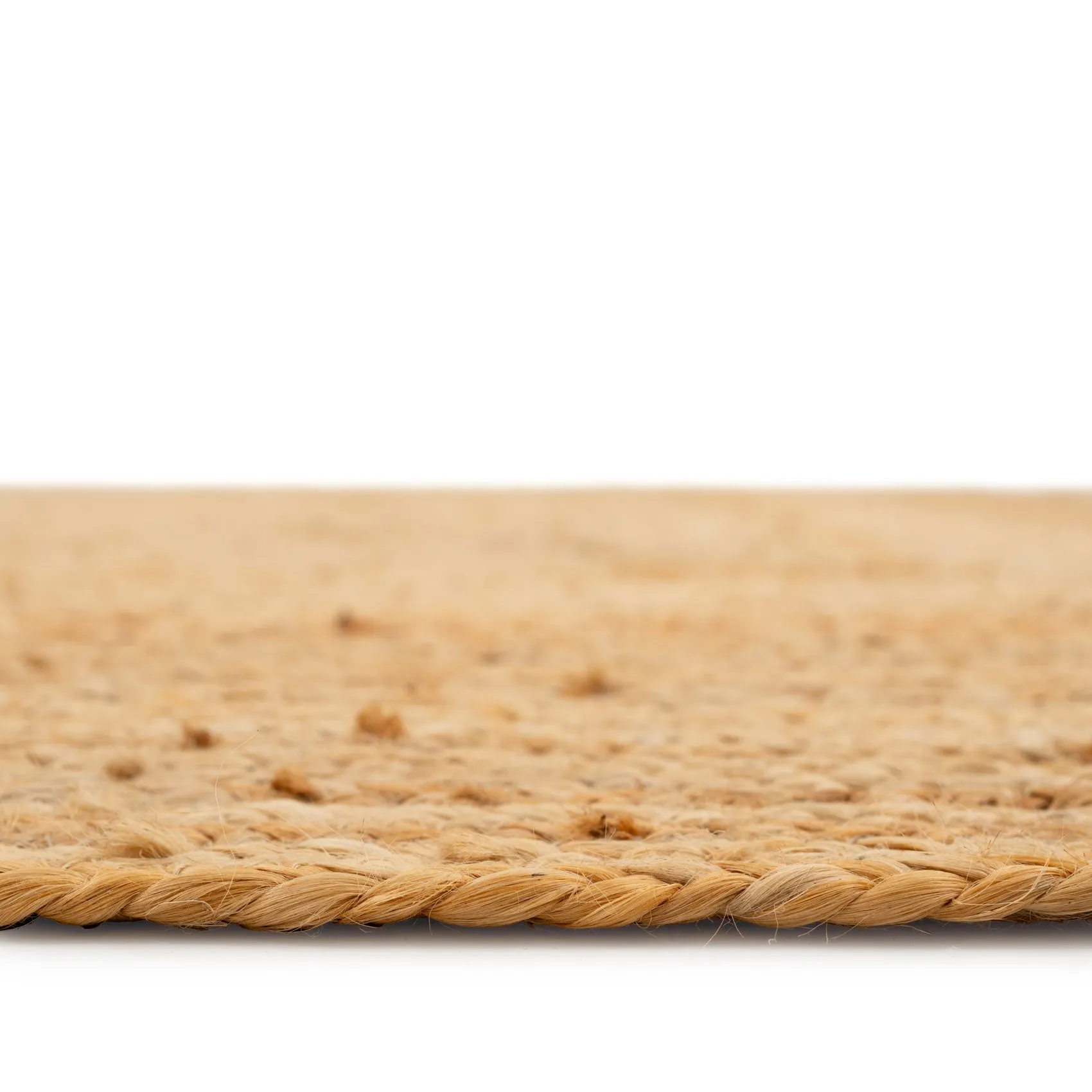 Natural Rustic Braided Jute Rug - Althea