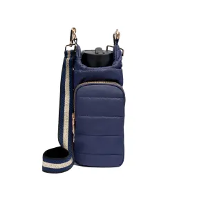 Navy Blue Matte HydroBag® with Navy/Gold Strap