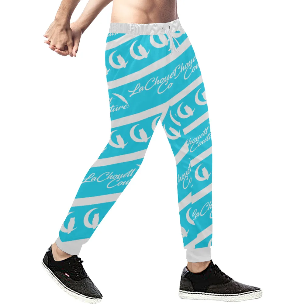 NICE ONE LIGHT BLU Men's All Over Print Sweatpants