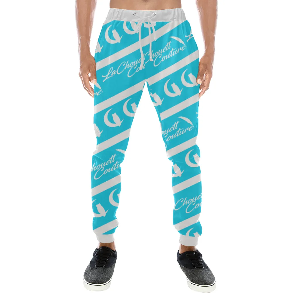 NICE ONE LIGHT BLU Men's All Over Print Sweatpants