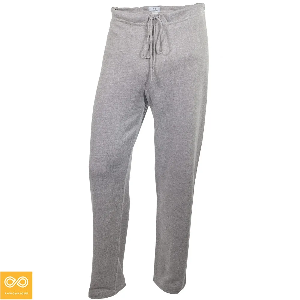 RODIN 100% Organic Irish Linen Knit Top & Bottom PJ/Loungewear Set (Covered Organic Elastic Waistband)