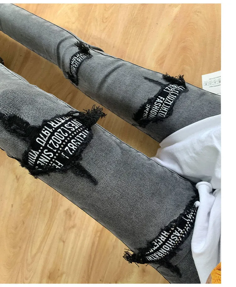 Sequined Jeans Women Stretch Skinny Pencil Pants Female Denim Trouser