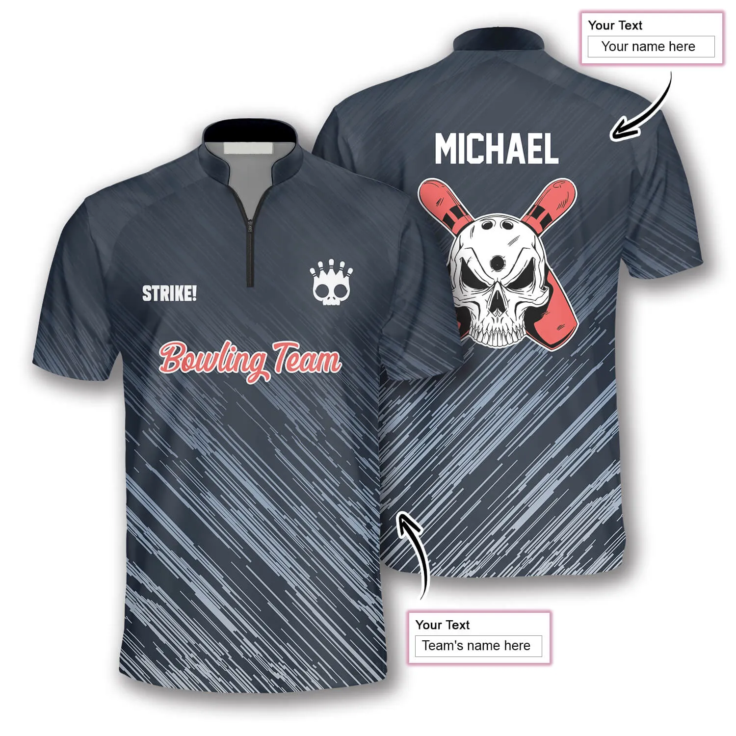 Shooting Star Custom Bowling Jerseys for Men, Uniform Shirt for Bowling Team, Bowling Lover