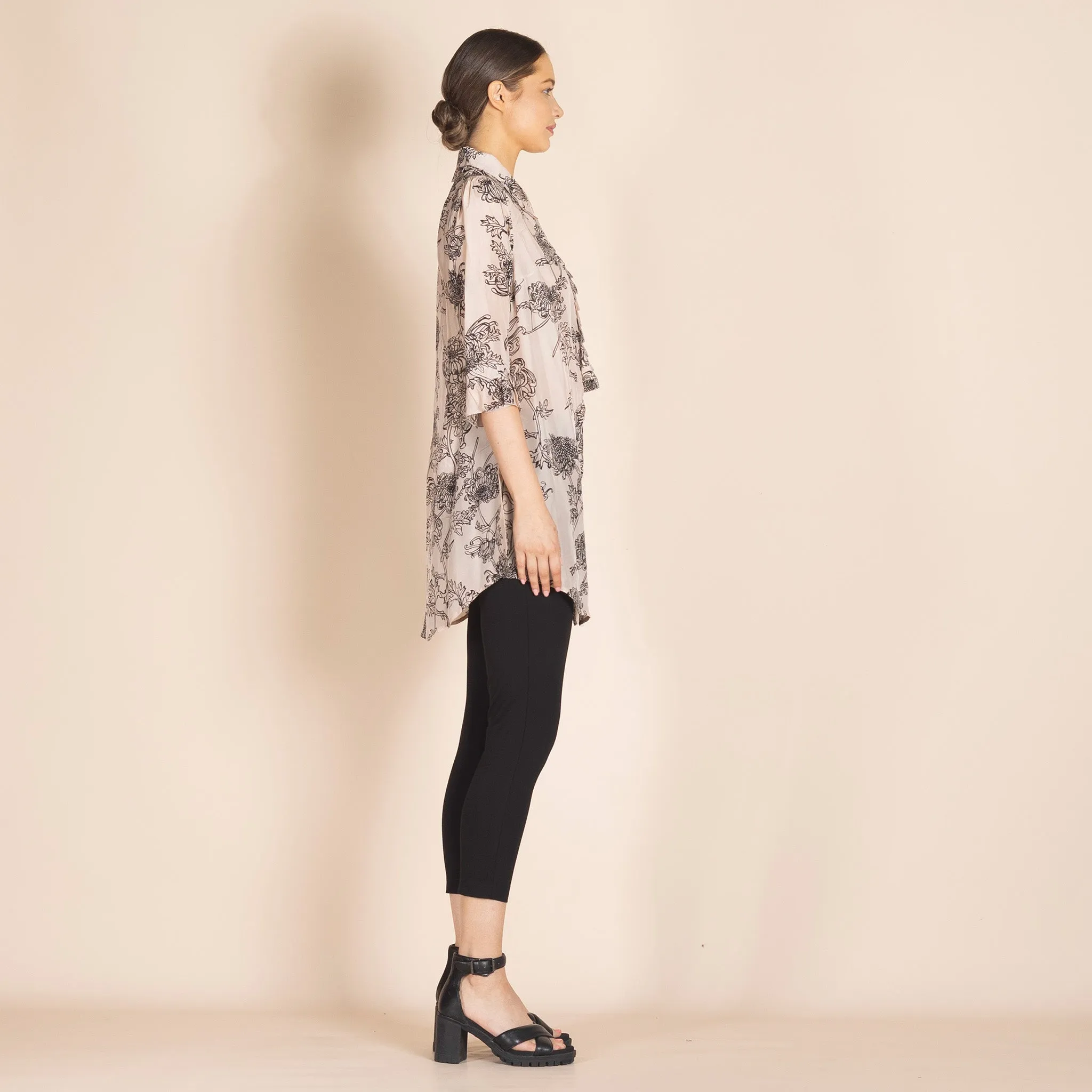 silk fillagree long habi austin shirt