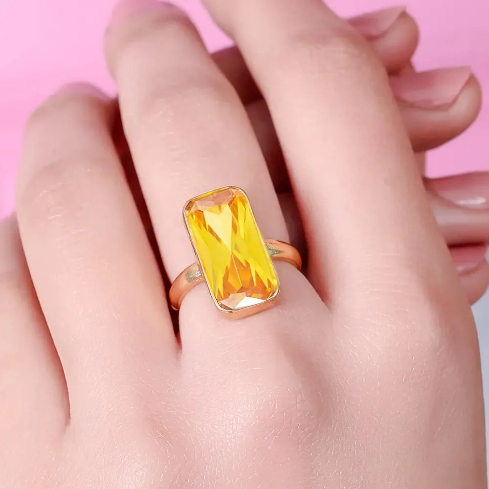 SILVER 92.5 CITRine RING