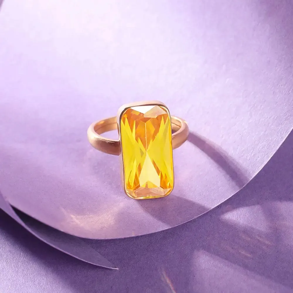 SILVER 92.5 CITRine RING