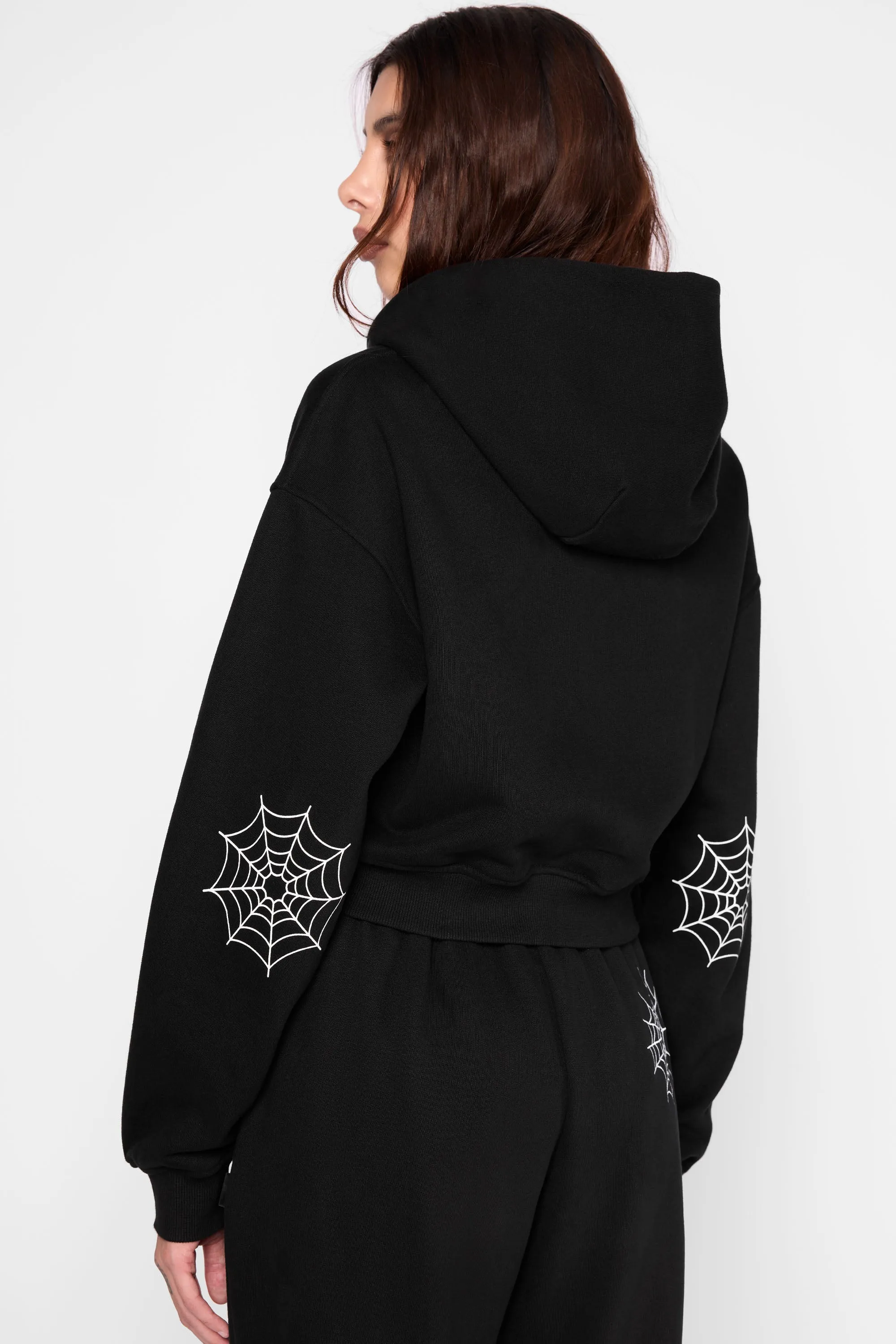 Spinnerette Cropped Zip Hoodie