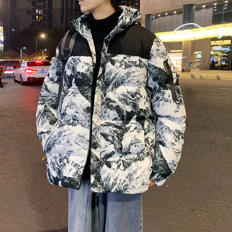 Winter Men's Camouflage Hooded jacket