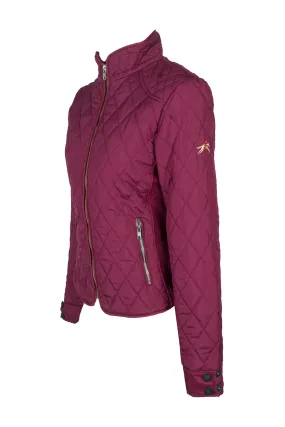 Womens Jacket - Burgundy - A Little Bit Racey