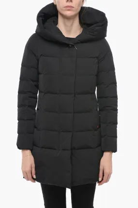 Woolrich PUFFY PRESCOTT Long Down Jacket with Hood